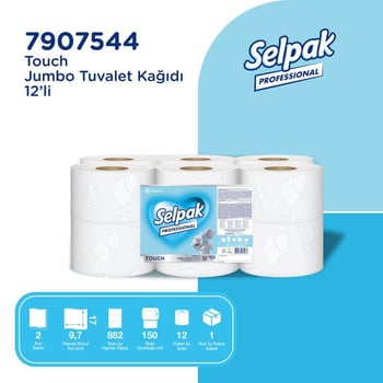 Selpak Professional Extra Jumbo Tuvalet Kağıdı 12'li 150 Metre