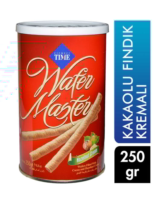 Çizmeci Time Gofret 250 G Wafer Master Kakaolu Fındık Kremalı