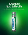 Philips 700 Mah Şarj Edilebilir Aaa Ince Kalem Pil 4'lü Blister