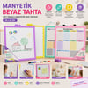 New Magnetic Whiteboard Jl-116 ( 29x29cm ) (orta) Manyetik Yazı Tahtası (çift Taraflı) (renkli Çerçeve)