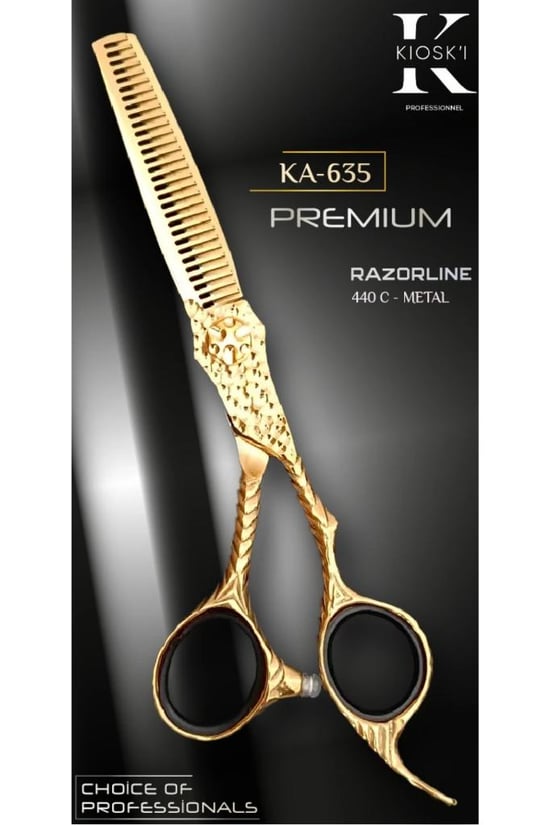 Kioski Profesyonel Premium Lüks Ara (efile) Makas 440-c 6 Numara Ka-635