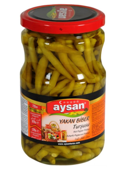 Aysan 670gr Yakan Biber Turşu Cam Kvnz
