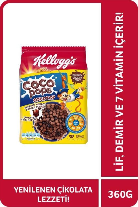 Kellogg's Coco Pops Çokotop Çikolatalı Buğday ve Mısır Gevreği 36