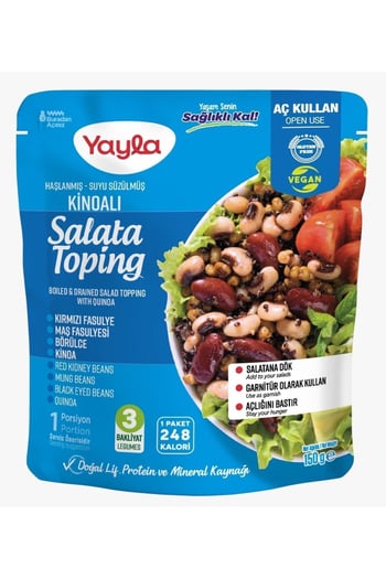 Yayla Haşlanmış Suyu Süzülmüş Kinoalı Salata Toping 150 Gr