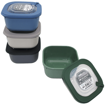 Softchef-00683 Line ( 1800ml ) Renkli Plastik Saklama Kabı ( Vakum Kapak )