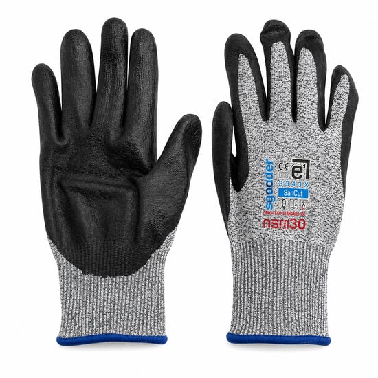 Egebant G-331734 ( Zebra ) ( No 10 ) ( Xlarge ) ( Kesilme Dirençli ) Nitril İşçi Eldiven ( Bandı )