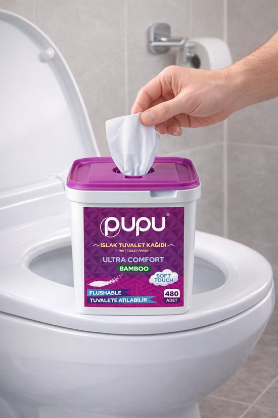 480 Adetli Islak Tuvalet Kağıdı Suya Atılabilen Flushable