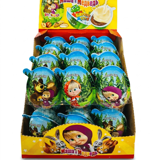 Anl Maşa ve Koca Ayı 15 Gr Oyuncaklı Sürpiz Plastik Yumurta Lisanslı