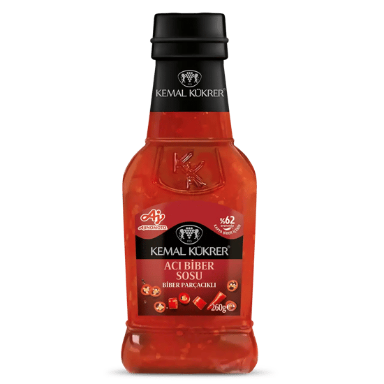 Kemal Kükrer Acı Biber Sosu Parçacıklı 260gr Pet
