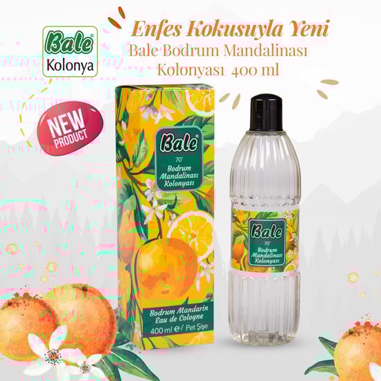 Bale Bodrum Mandalinası Kolonyası Kutulu Pet Şişe 400 ml.