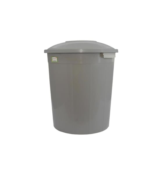 Özatak 35 Litre Gri Çöp Kovası-kapaklı Çöp Kovası