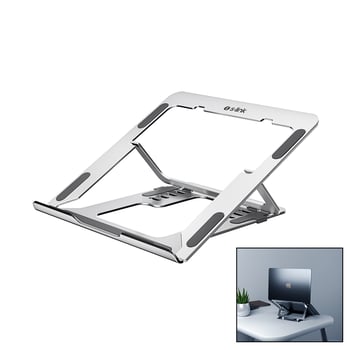 İnura Global S-link Vertex Sl-al11 ( Gümüş ) ( 6 Açılı ) Katlanabilir Laptop Stand Alüminyum