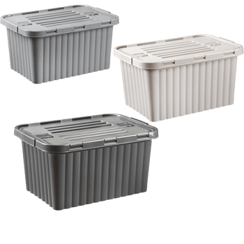 Dünya-20011-999 ( Renkli ) ( 18lt ) Çift Kapaklı & Kutu Plastik Kilitli ( 296x435x219mm )