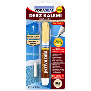 Vodaseal Drk-004 ( Bej ) Derz Kalemi ( Su Bazlı & Kokusuz ) ( Yedek Uç )