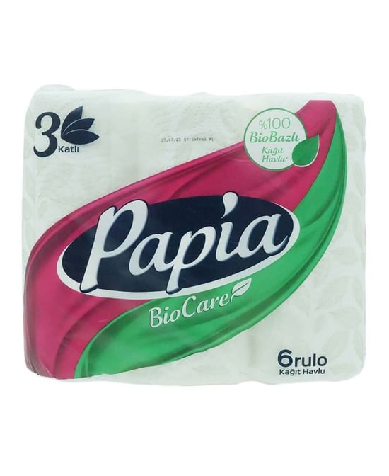 Papia Kağıt Havlu 6 Rulo Bio Care
