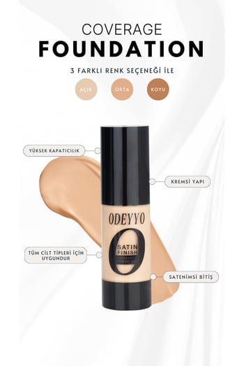 Odeyyo Açık Ton Fondöten 30 Ml
