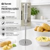 Barotti Dmr-10199 ( Yuvarlak ) ( Çap : 8cm ) ( Metal Saplı = 11.5cm ) ( Metal ) Patates Ezici ( Toplam Uzunluk : 26.5cm )