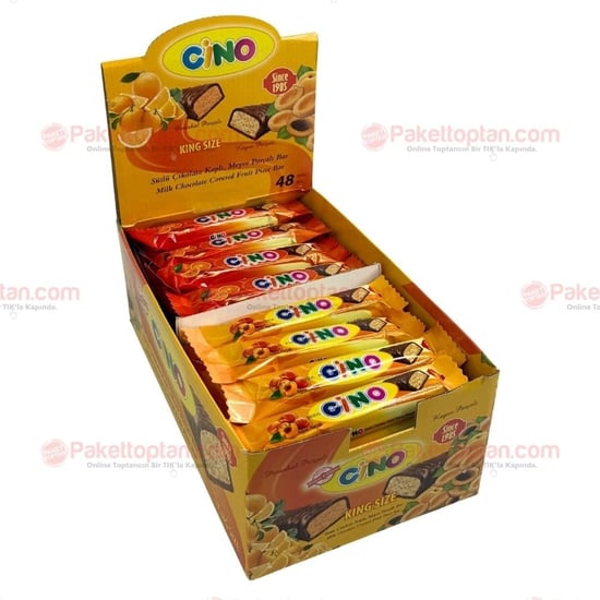 Cino Kıng Size Çikolata Kaplı Meyve Aromalı Bar