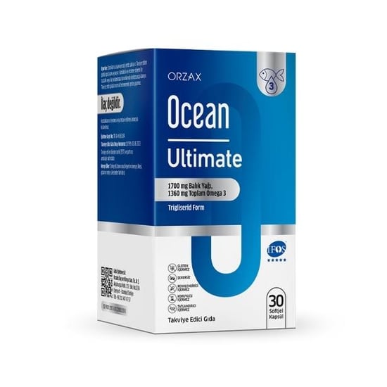 Ocean Ultimate 1700 Mg Balık Yağı 30 Kapsül
