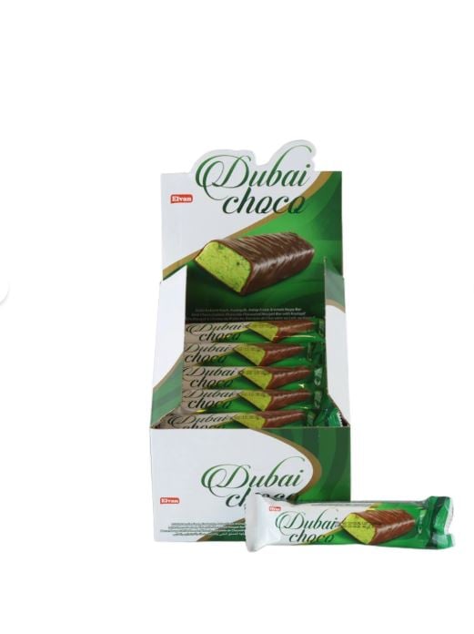 Elvan Dubaİ Choco 40 Gr*24 Antep Fistikli