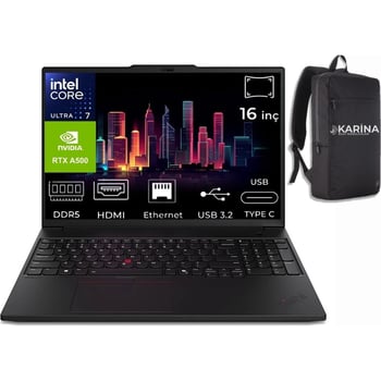 Lenovo Thinkpad Mws P16S V3 Ultra7 155H 21KS0000TX-00 24GB 512GB RTXA500 Windows 11 Pro 16" Wuxga Ta