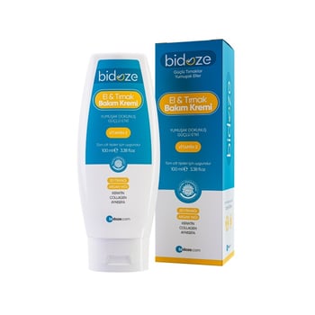 Bidoze El ve Tırnak Bakım Kremi 100 Ml | Keratin ve Vitamin E Destekli Yoğun Onarıcı Bakım