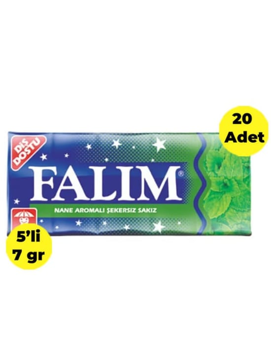 Falım Nane 5'li 7 gr 20 Adet Sakız