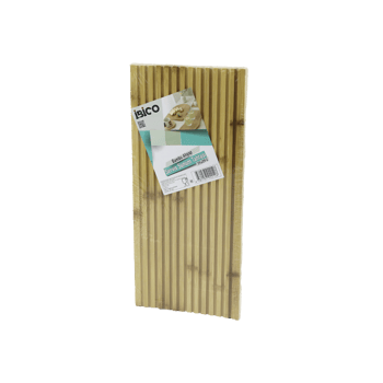 İ22-212 ( D.gen ) ( Düz Kanallı ) ( Çift Taraf=düz & Kanallı ) Ahşap Bambu Servis Sunum Tahtası ( 17 X 39 X 1.5cm )