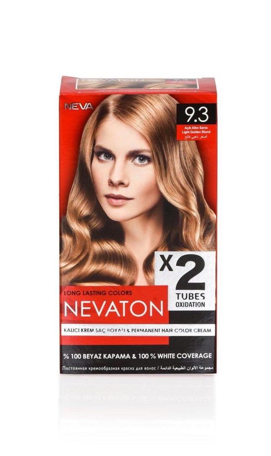 Nevaton 2 Li Saç Boyası 9.3 Açık Altın Sarısı