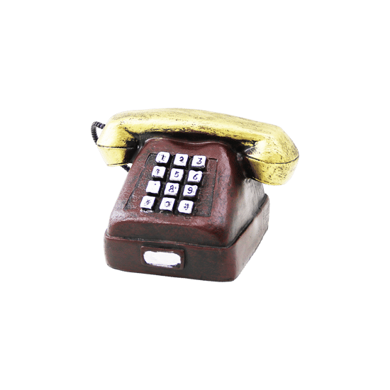 İnura Global Ankesörlü Telefon Vintage Dekoratif Biblo Reçine