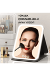 Katlanabilir LED Işıklı Makyaj Aynası – Tricolor Ayarlanabilir Işık, Şarjlı, Taşınabilir Tasarım