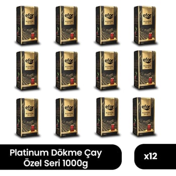 Efor Platinum Özel Seri Dökme Siyah Çay 1000 Gr - 12'li Koli