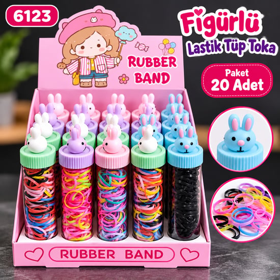 Hagiki Figürlü Lastik Tüp Toka