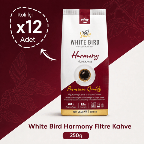 White Bird Harmony Filtre Kahve 250 G - 12'li Koli