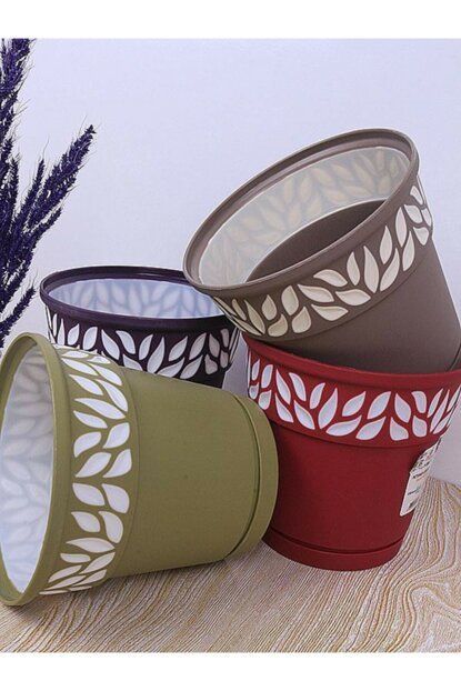 Bee 1 No Desenli Saksı (karma Renk)