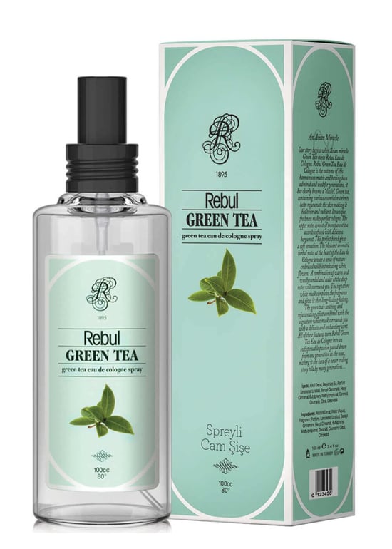 Rebul Kolonya 100 Ml Green Tea Spreyli Cam Şişe