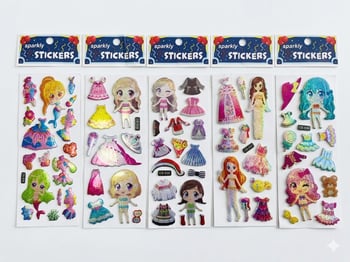 5 Farklı Kız Model Sticker