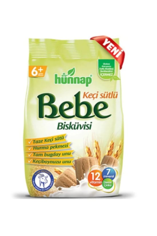 Hünnap Bebe Bisküvisi Keçisütü ve Vit 200 Gr