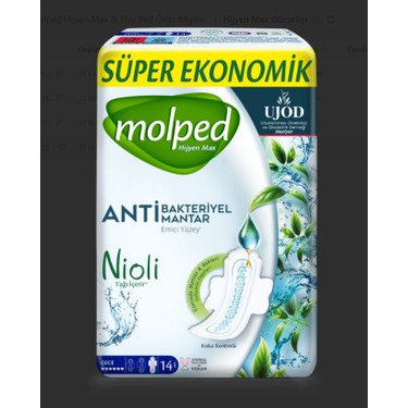Molped Extra Hijyenik Ped Anti Bakteriyel 14'lü Gece