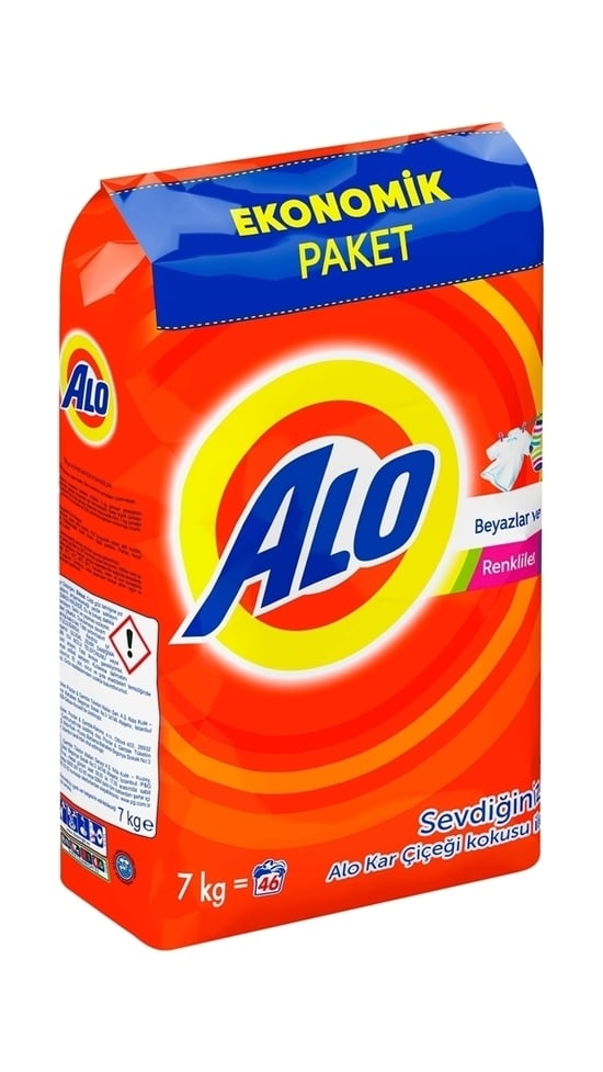 Alo Toz Çamaşır Deterjanı 7 Kg Beyazlar ve Renkliler