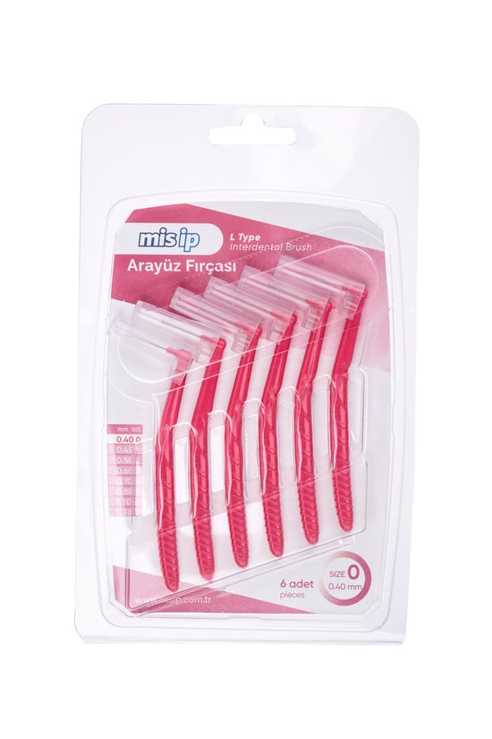 Mis İp L Tipi Arayüz Fırçası Pembe 0,40