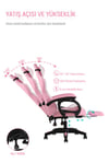 Fashcolle Dynamic Pink Masajlı Oyuncu Koltuğu