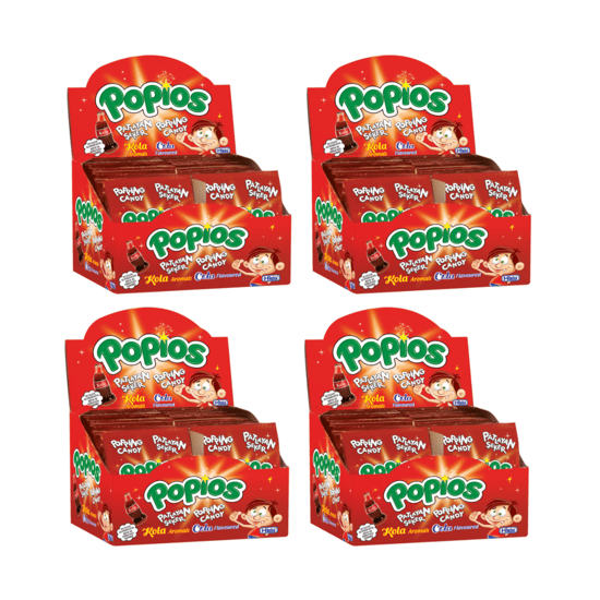 Hleks Patlayan Şeker Papios 40 Adet Kolalı 4 Paket