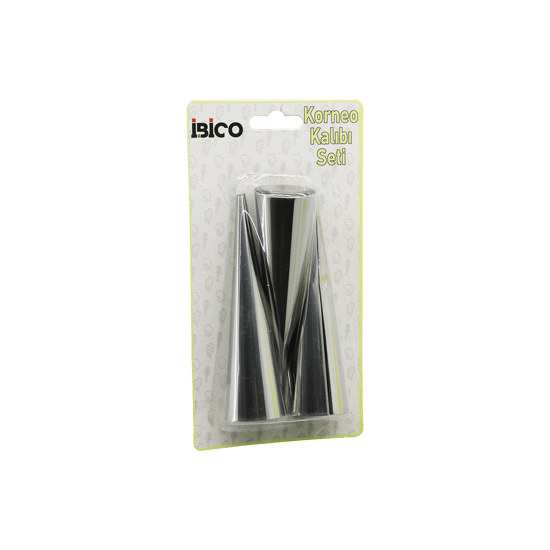 İ22-160 ( 3pcs ) (metal) Korneo Kalıp & Pasta Dekorasyon Aparatı (çap:3.4cm X Uzunluk:12cm) (brkt-921602)