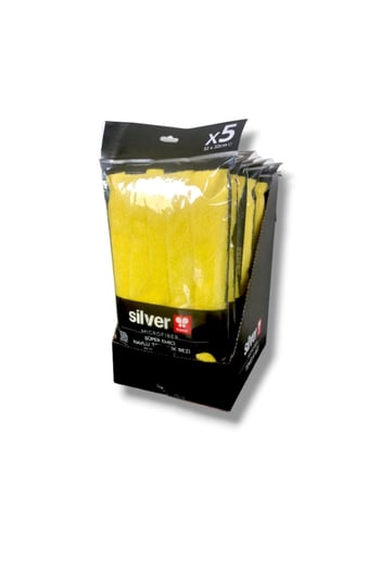 Silver Home 265 Gsm 32x32 Cm 5'li Süper Emici Kurulama Bezi-sarı