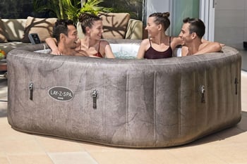Lay-z-spa 6001k Rome Smart Airjet Enerji Tasarruflu Şişme Spa Havuzu, Mobil Uygulama Kontrollü, 4-6 Kişilik