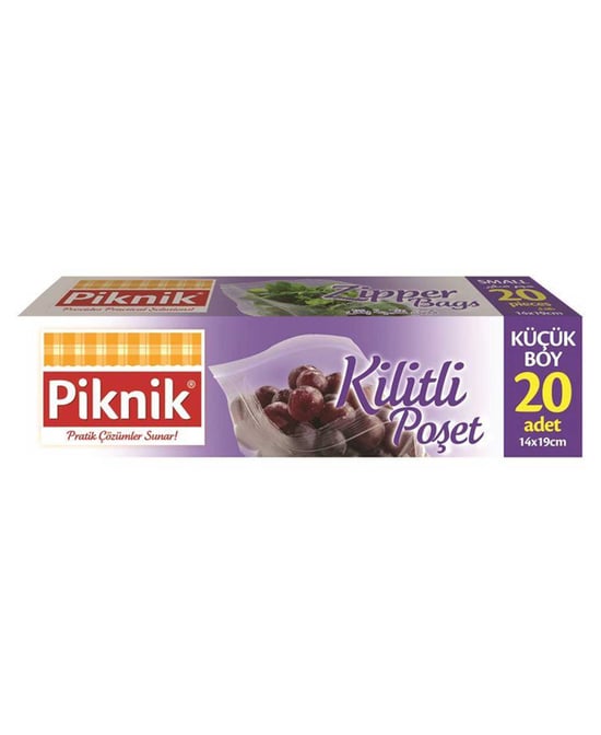 Piknik Kilitli Buzdolabı Poşeti Küçük Boy 20'li