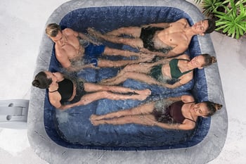 Lay-z-spa 6001q San Francisco Smart Hydrojet Pro Enerji Tasarruflu Şişme Spa Havuzu, Mobil Uygulama Kontrollü, 5-7 Kişilik
