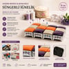 Krt-1048 ( Sandık Modeli & Boncuklu ) Renkli Süngerli İğnelik