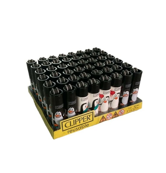 Clipper Reusable Penguen Çakmak 48'li